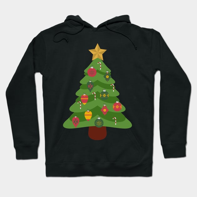 Christmas Tree Hoodie by BuddiccaDesigns